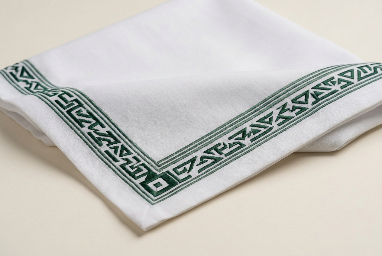 Vision Stripe — KHAIT Premium Ghutra detail